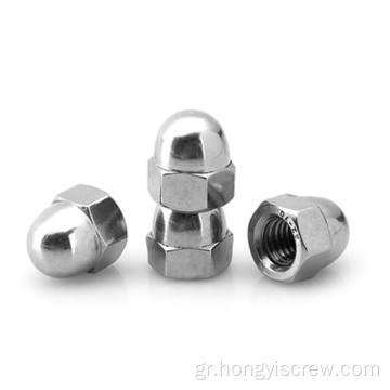 Ανοξείδωτο χάλυβα 304 Hex Head Dome Cap Nut